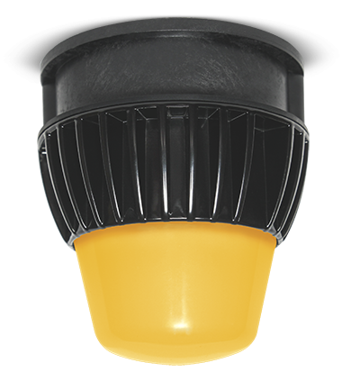 LED Utility Luminaire Upgrade with Amber Lens