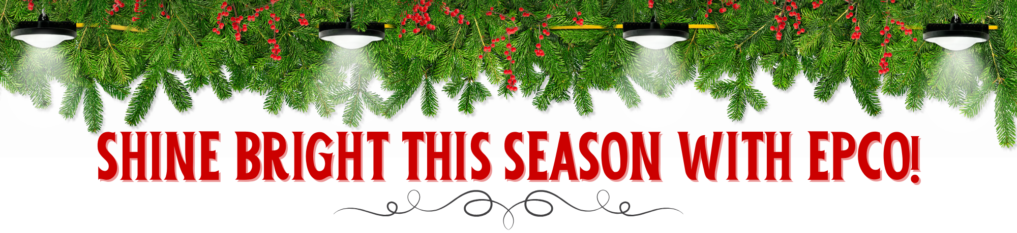 LED CordLight holiday banner