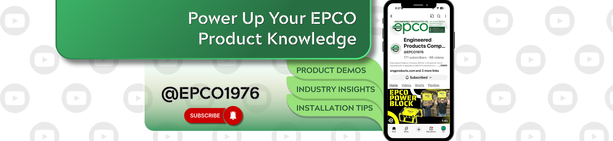 EPCO YouTube Channel Web Banner