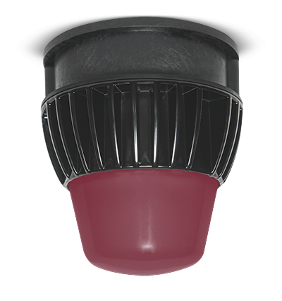 LED Utility Luminaire Upgrade with Red Lens
