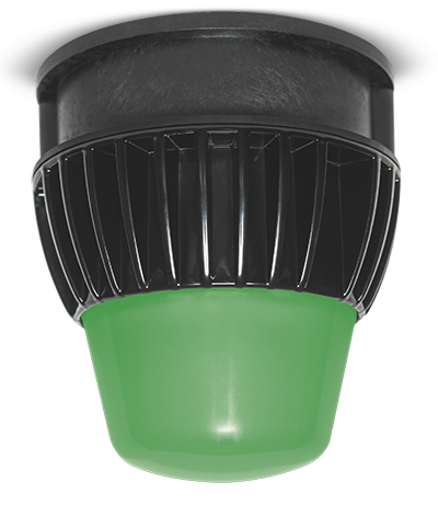 LED Utility Luminaire Upgrade with Green Lens