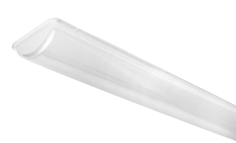 Smooth Frosted Diffuser for 4-FT LED Linear Luminaire