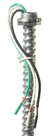 Solid Wire Die Cast Screw-In Fixture Whip 1/2