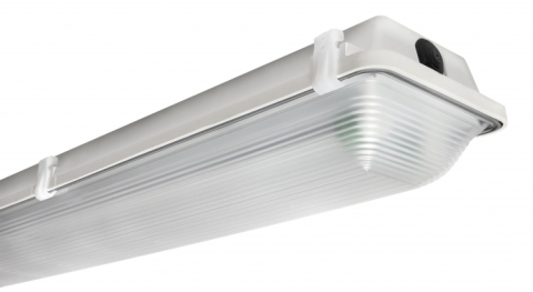 LED and Fluorescent Vapor Tight Linear Light Fixture